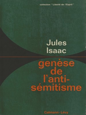 cover image of Genèse de l'antisémitisme